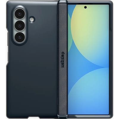 Spigen Hoesje Geschikt voor Samsung Galaxy Z Fold 8 - Slim Armor Pro MagFit - Back Cover Compatibel met MagSafe / Qi2- Scharnier Bescherming - Case Metal slate