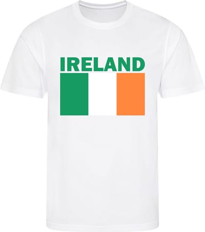 Ierland - Ireland - T-shirt Wit - Voetbalshirt - Maat: S - Landen shirts
