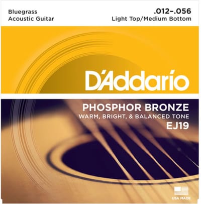 D'Addario EJ19 Bluegrass Akoestische Gitaarsnaren (12-56)