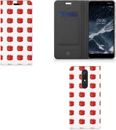 Nokia 5.1 (2018) Flip Style Cover Paprika Red