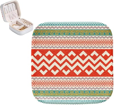 Sieraden Organizer - Juwelen Doos - Reizen Opslag - Bohemien Stijl - 10.5x5.8x10.5 cm - Veelkleurig