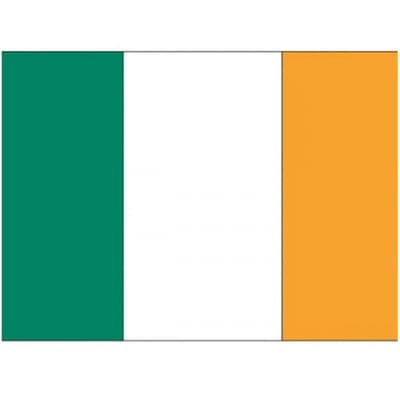 Vlag van Ierland stickers - 7 x 10 cm - Landen - Ierse vlaggetjes - versiering - feestartikelen