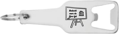 Akyol - bedankt voor de fijne tijd flesopener - Collega - beste collega - collega afscheid - vriendschap - leuk cadeau voor je collega om te geven - 105 x 25mm