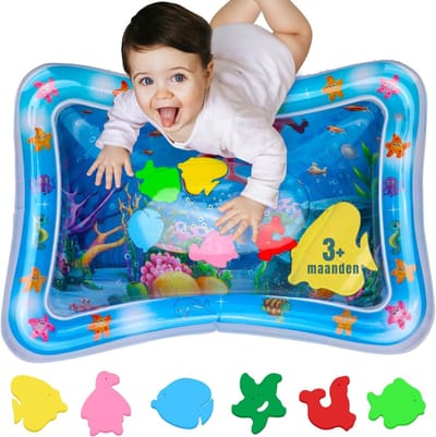 RWB® Watermat - Watermat Baby - Waterspeelmat Baby - Blauw - 68cm x 50cm x 1cm