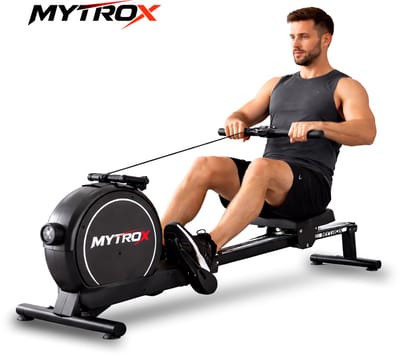 Mytrox Roeimachine - Inklapbare Roeitrainer met App - Magnetisch Roeiapparaat - 16 Weerstandsniveaus - Stil & Compact - Geschikt tot 120kg