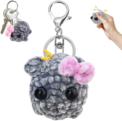 Allecto - Sad Hamster pluche dier - knuffeldier - schattig met geluid - zacht en behaaglijk - kinderspeelgoed - perfect cadeau voor kinderen
