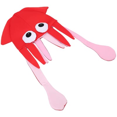 Inktvis Hoed Leuk Ontwerp Octopus Kostuum Gekke Hoed voor Festival Feest Cosplay Podiumoptreden rood