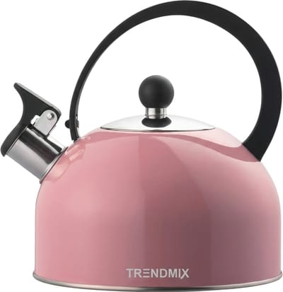 Trendmix Fluitketel Roze 2,5 Liter – RVS Fluitketel voor Inductie & Gas – Cool-Touch Handvat
