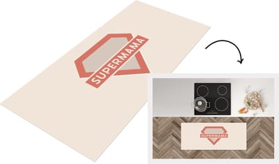 Keukenloper - Loper keuken - Moeder - Supermama - Quotes - Spreuken - 120x50 cm - Keukenloper vinyl