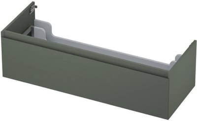 INK - Onderkast 1 Lade Greeploos Gelakt 45gr - 1200x450x350 Mm - Mat Beton Groen