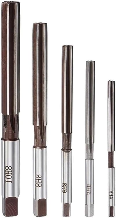 Hand Ruimers Set - Metaal Frees Tool - Metaal Bewerken - 6 Fluiten - 4-10 mm - Zilver