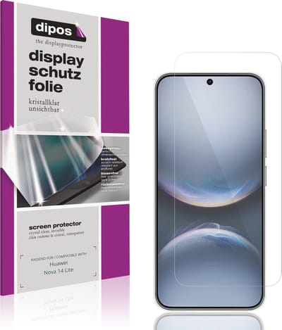 dipos – 4x Beschermfolie geschikt voor Huawei Nova 14 Lite | Krasbestendige & heldere Screenprotector Ultra-Thin