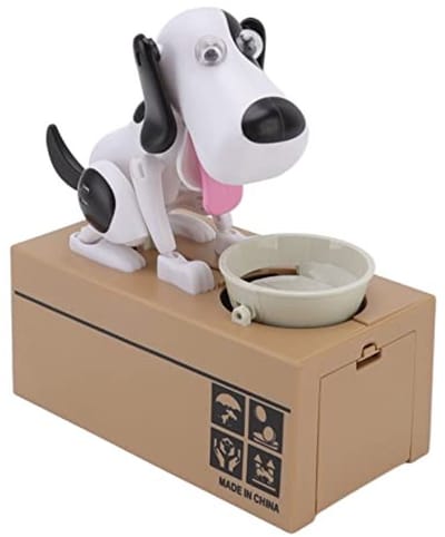 Dailygoods- Spaarpot Innovatief Design - Spaarpot Puppy - Schattige Hondenspaarpot - Multifunctioneel - Compact en Draagbaar - Geschikt voor Volwassenen - Spaarvarken