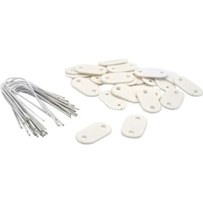 Bevestigingsset + 4m draad 26 stuks/set wit