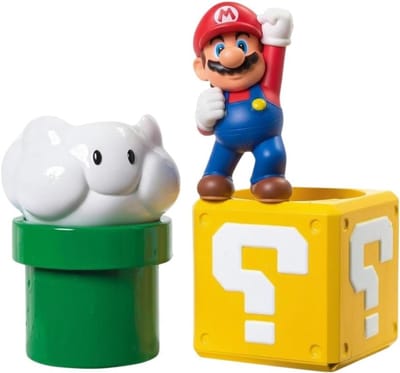Giet & Nest Badset - Waterspeelgoed Peutertjes - Samen Spelen - Vrolijk Mario Thema - 1 Aantal - Multicolor
