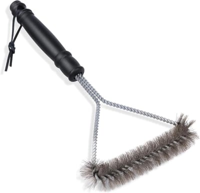 Professionele RVS Grillborstel van 30 cm - Ideaal voor het Schoonmaken van Barbecues, Grillroosters en Kookplaten met een Y-Vormige Kop en Duurzaam Handvat