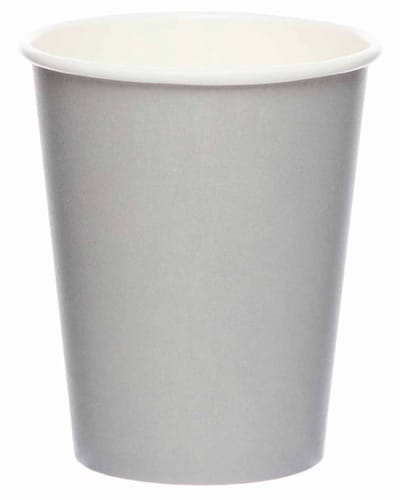 8 Steengrijze papieren bekers 227ml
