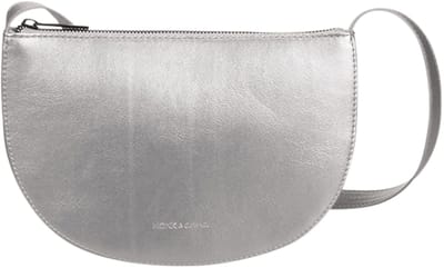 Monk and Anna - Farou half moon bag - Schoudertas Dames | Hematite - 25 x 4 x 16 cm