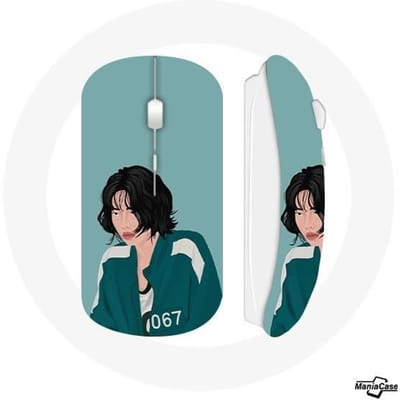 Souris sans fil - MANIACASE - Kang Sae Byeok - Compatible Mac et PC - Clé USB incluse - Couleur verte