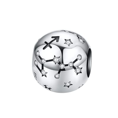 Sterrenbeeld boogschutter bedel zirkonia | bedels voor armband | zodiac sagittarius bead | Zilverana | geschikt voor alle bekende merken | 925 zilver | moederdag