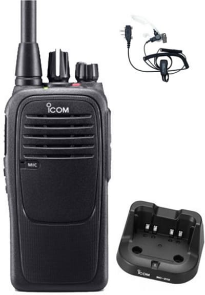 Icom IC-F29SR2 UHF PMR446 IP67 Waterdicht met beveiliging oortje
