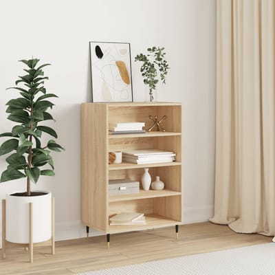 vidaXL - Hoge - kast - 57x35x90 - cm - bewerkt - hout - sonoma - eikenkleurig