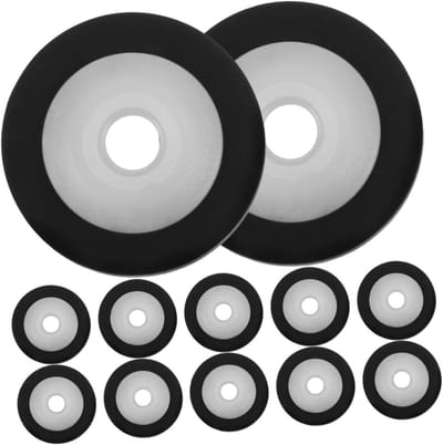 Knelrollen - Reparatierollen Tape - Cassetteband Reparatie - Stabiele Procesbehandeling - 12 stuks - Zwart
