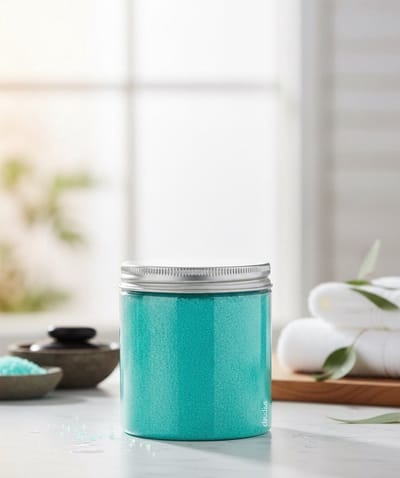 Scrubzout Hamam - 300 gram - Pot met aluminium deksel - set van 6 stuks - Hydraterende Lichaamsscrub