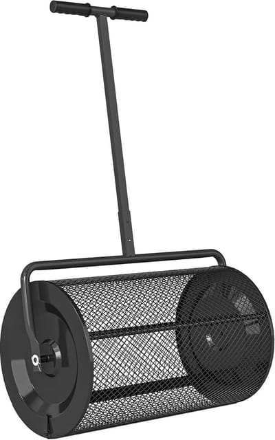 Compoststrooier Gazonverspreider met Verstelbare Handgreep 75 Liter