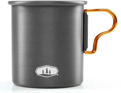 Merkloze Kampeerbeker 414 ml - lichtgewicht aluminium