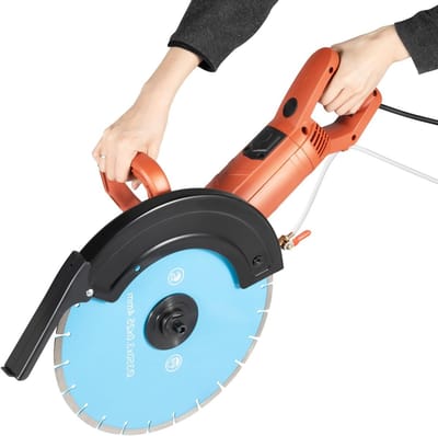 Betonzaag - Steenzaag Steenbeitel - Bouwprojecten Uitvoeren - Stofvrij Zagen - 35 cm Zaagblad - Grijs