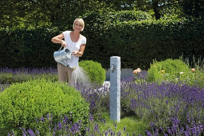 Tuinkraan Granietlook Kolom - Waterzuil Hoogwaardig Kunststof