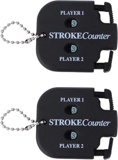 2 Stuks Golf Slagentellers Draagbare Scoretellers voor 2 Spelers - Klikker voor Golftraining en Wedstrijden