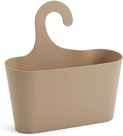 Doucheruimte mand met haken - Macciato beige - Praktische afwatering - Ideaal voor badkamer/kitchen - ShopVlot