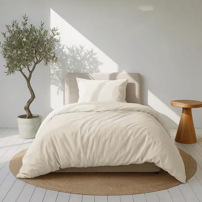 Omgoods - Katoenen Sateen Dekbedovertrekset 135 x 200 cm