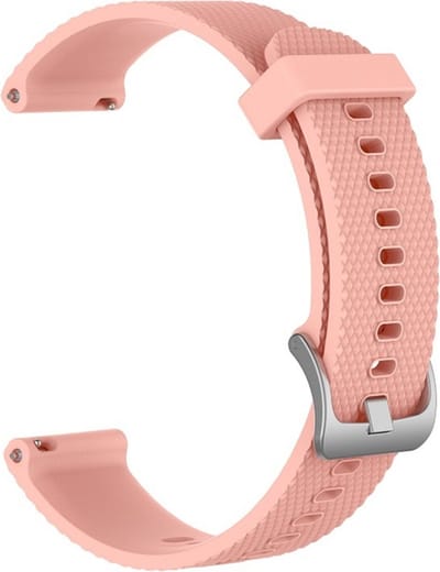 Siliconen bandje - geschikt voor Polar Vantage M / M2 / V3 / Grit X (Pro) en Samsung Galaxy Watch 3 45mm / Galaxy Watch 46mm / Gear S3 Classic & Frontier - roze