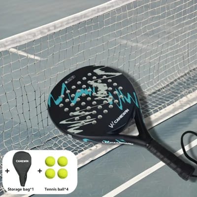 Bovista Padel Racket - Padelrackets - Padelracket - Groen Wit