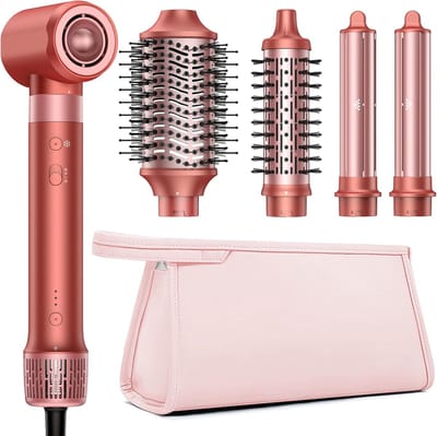 5-in-1 Air Styler met Automatische Krultang - Haarstyling Zonder Hittebeschadiging - Geschikt voor Alle Haartypes