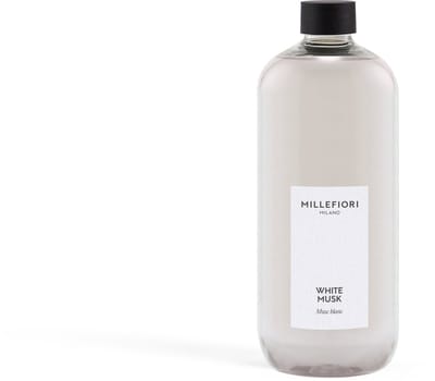 Millefiori Milano - Navulling voor Geurstokjes 500 ml - White Musk - 9 tot 12 maanden