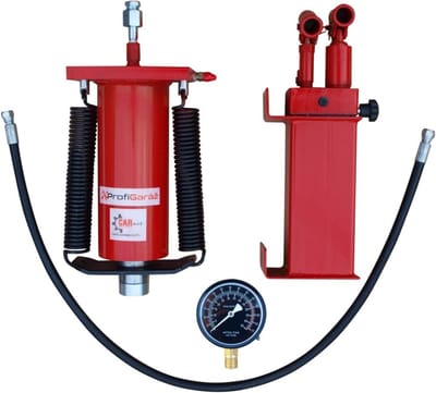 Werkplaatspers Cilinder - Hydraulische Pomp Set - Metaal Bewerken - Dubbele Aandrijving Pomp - 50 Ton Capaciteit - Rood
