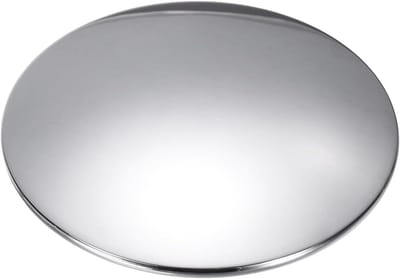 Gootsteenstop Messing - Afvoerstop Keuken Badkamer - Verstopping Voorkomen - Kliksluiting Mechanisme - 70 mm Diameter - Zilver
