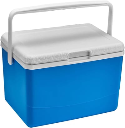 Koelbox met Handvat - Isolatiebox Picknick - Buitenactiviteiten Vers Houden - 48 Uur Warm/Koud - 5 Liter - Blauw