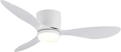 Livano Plafondventilator - Met Verlichting - Plafond Ventilator - Met Lamp - Plafonniere Met Ventilator - Met Licht - Wit - 106cm