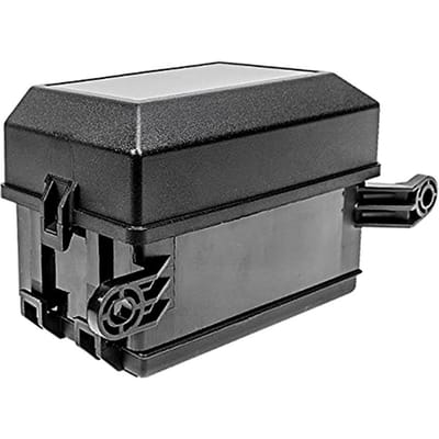 Boîtier relais universel à 12 emplacements avec 41 broches métalliques, 6 relais et 6 porte-fusibles standard ATCATO black