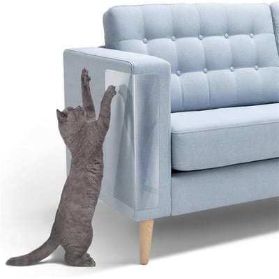 Peysaitr - Meubelbeschermers om te voorkomen dat katten krabben - PVC anti-krab folie - Zelfklevende transparante bescherming - 39x14cm - 4 stuks