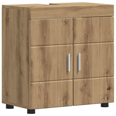 vidaXL - Badkamerkast - set - TULUM - Artisan - Eiken - 60 - x - 34 - x - 63 - cm