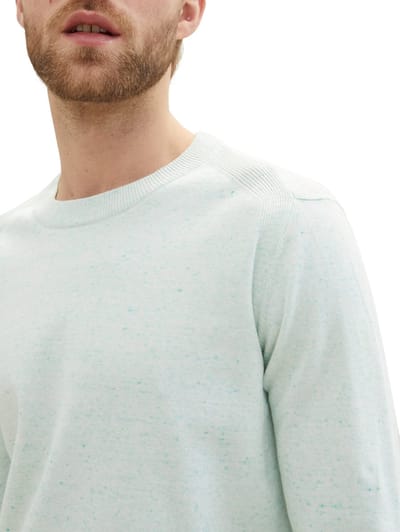Tom Tailor - Pull - Maat S - Mannen - wit - katoen