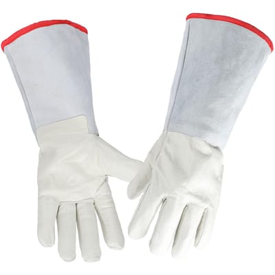 Gant de protection cryogénique long de 40 cm pour traitement à l'azote liquide GNL, gants de travail cryogéniques blanc