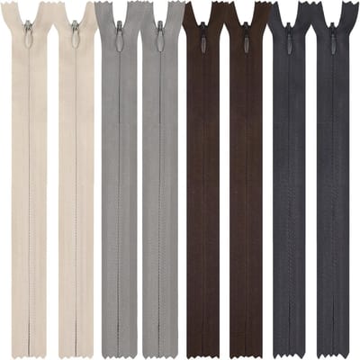 Nylon Spiraalritsen - Onzichtbare Ritsen Kit - Kleding en Tassen Naaien - Duurzaam Nylon Materiaal - 20 cm Lengte - Veelkleurig