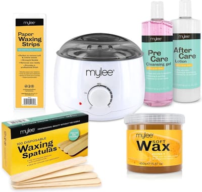 Complete Wax Set voor Thuisgebruik - Inclusief Waxverwarmer, Crème Wax, Strips en Verzorgingslotion